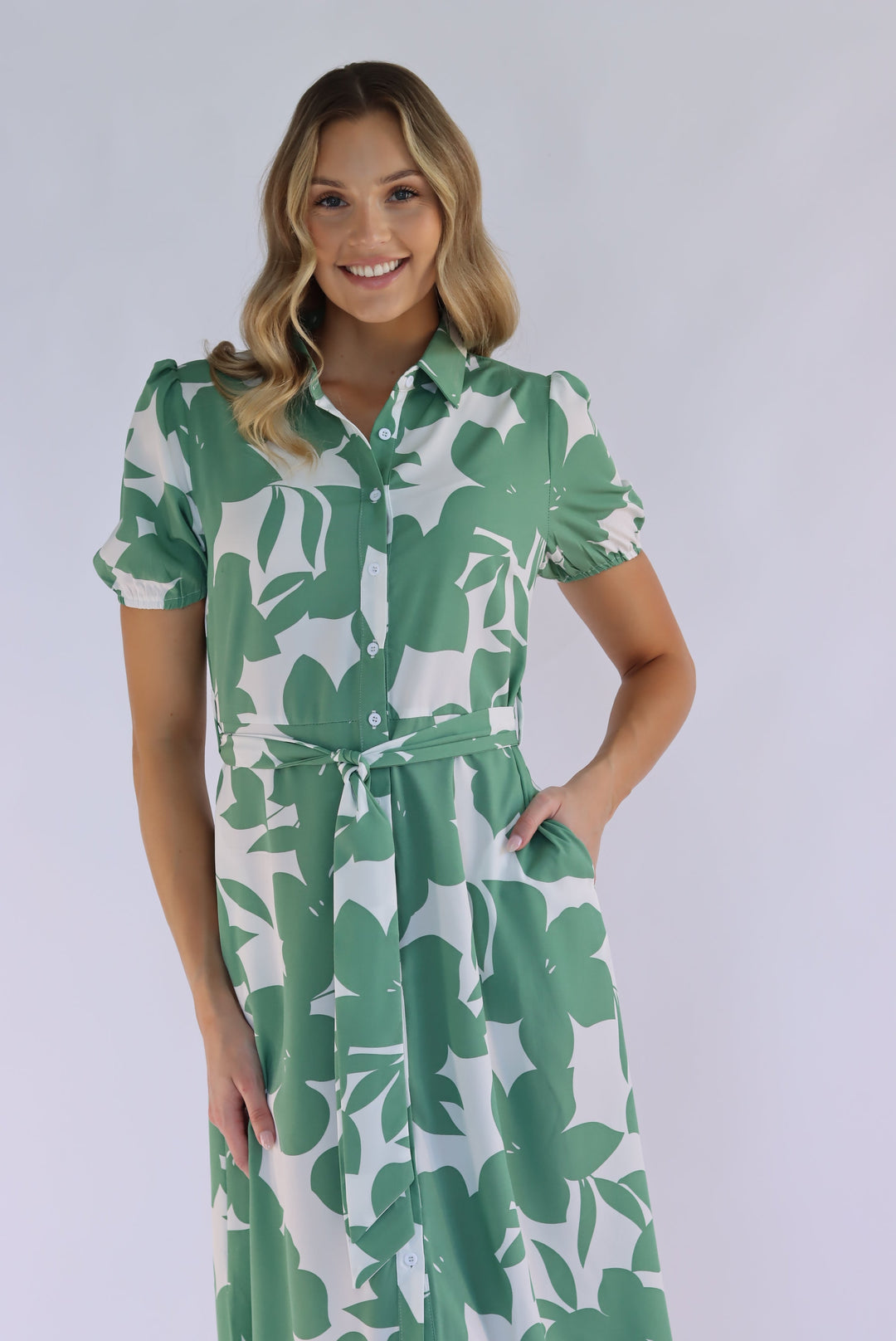 dress with floral print whyteoak