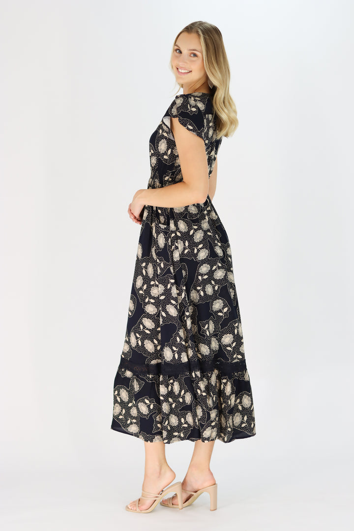 Sameera Maxi Dress In Navy