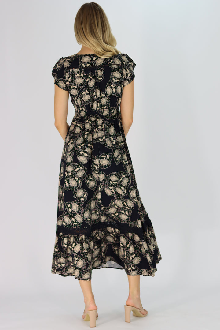 Sameera Maxi Dress In Navy