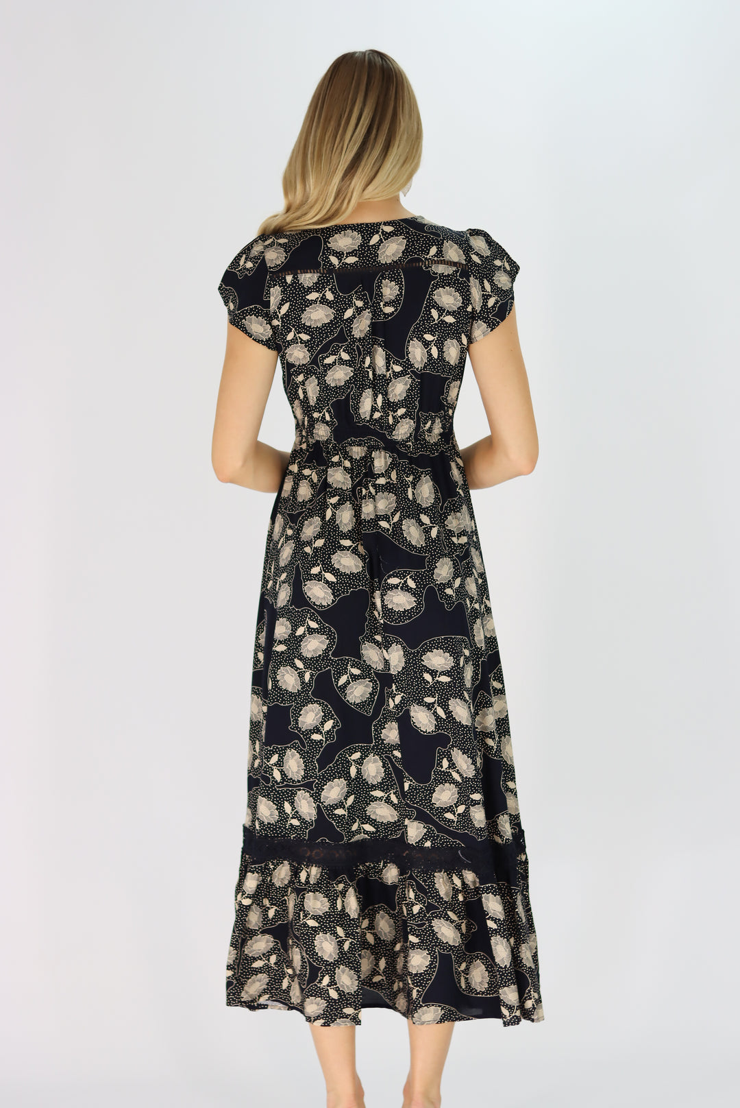 Sameera Maxi Dress In Navy
