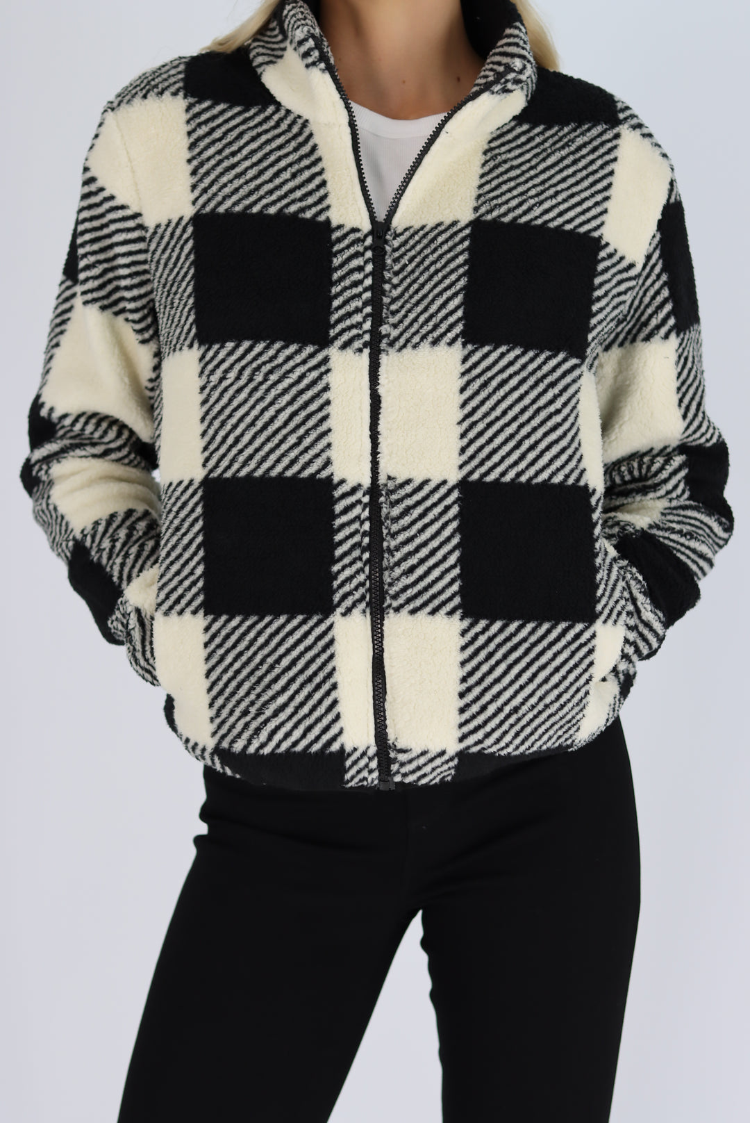 Jannet Plush Jumper In Black