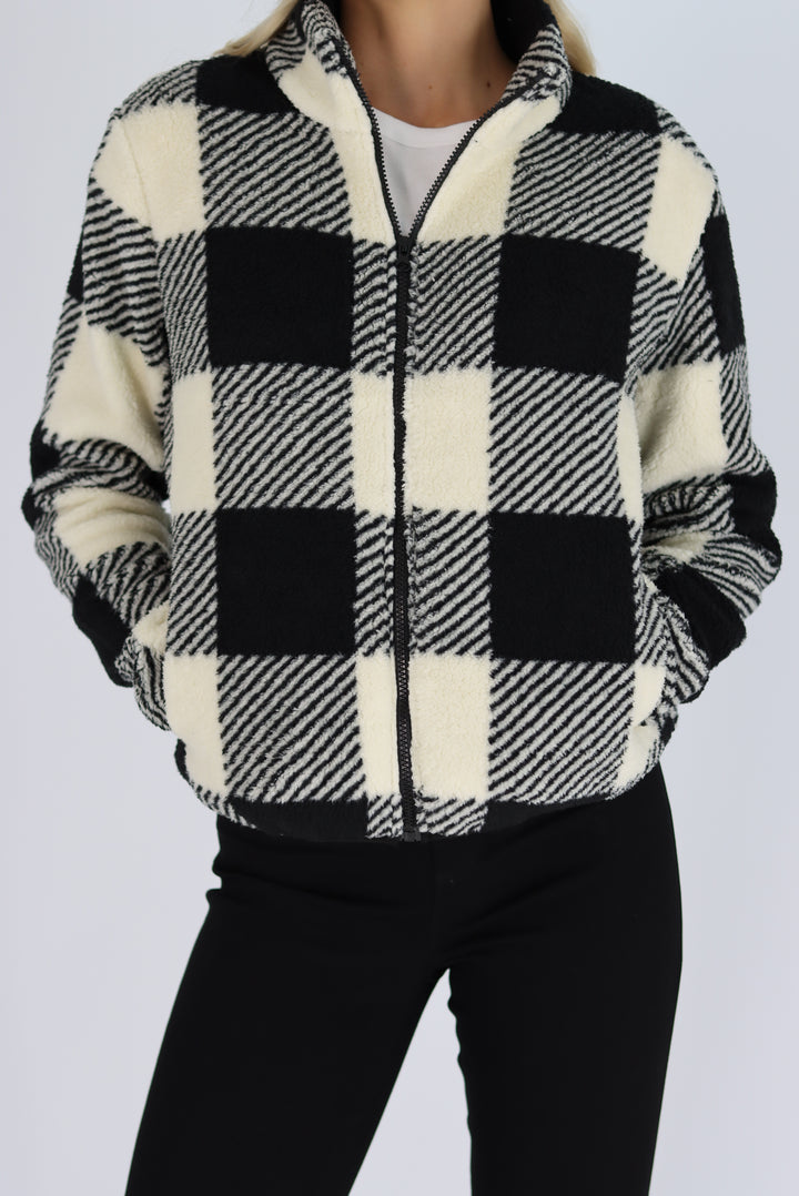 Jannet Plush Jumper In Black