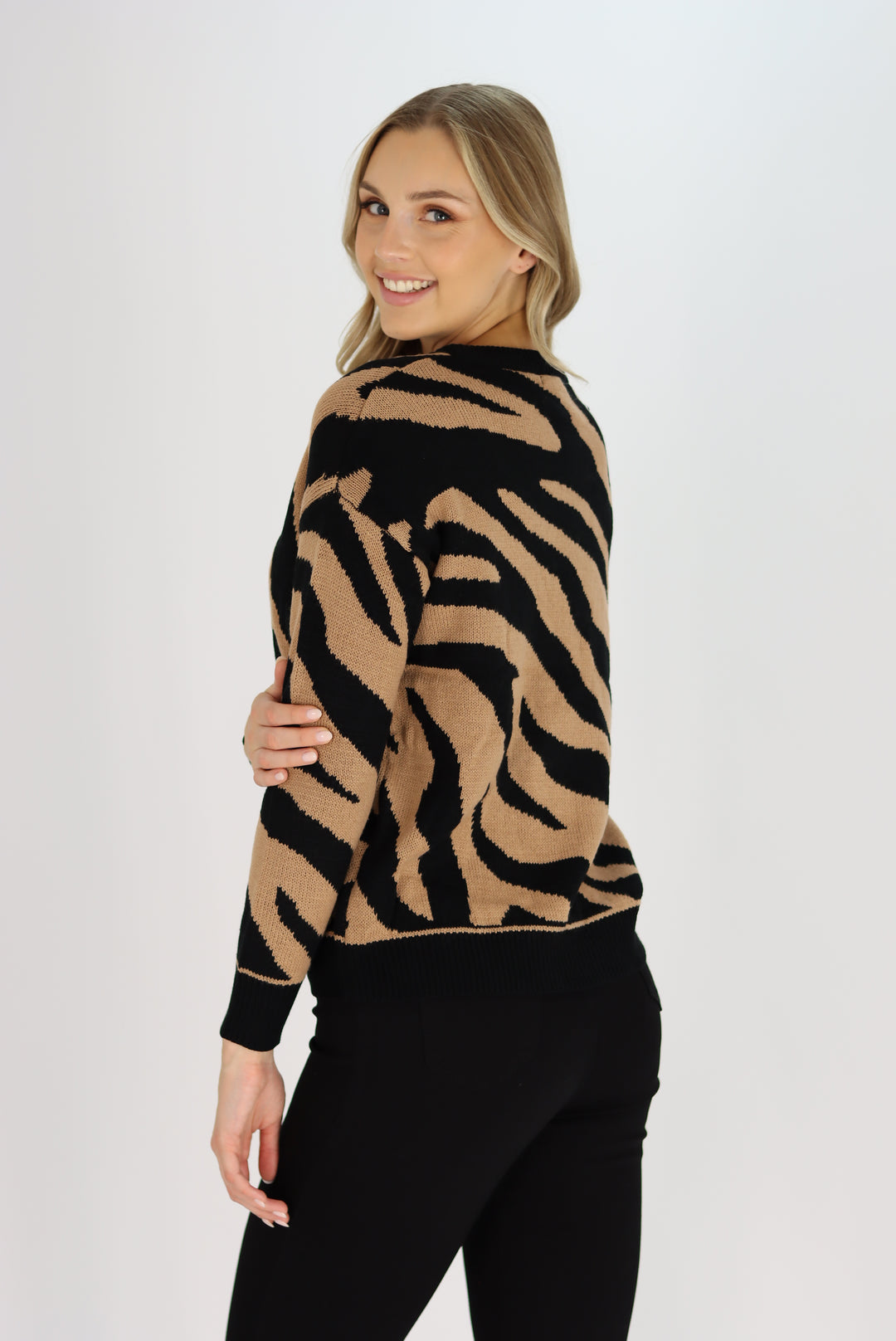 Keara Tiger Print Sweater