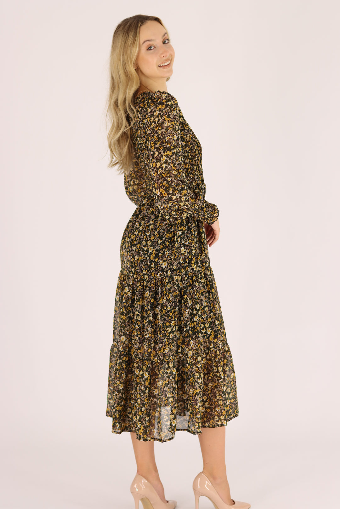Samantha Floral Midi Dress