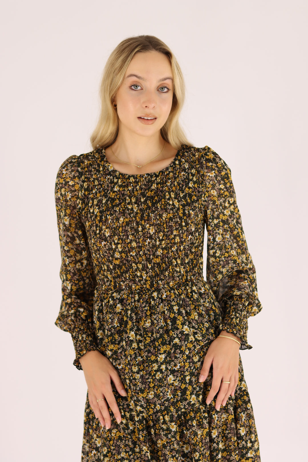 Samantha Floral Midi Dress