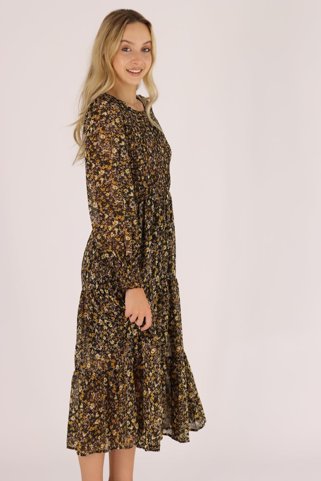 Samantha Floral Midi Dress