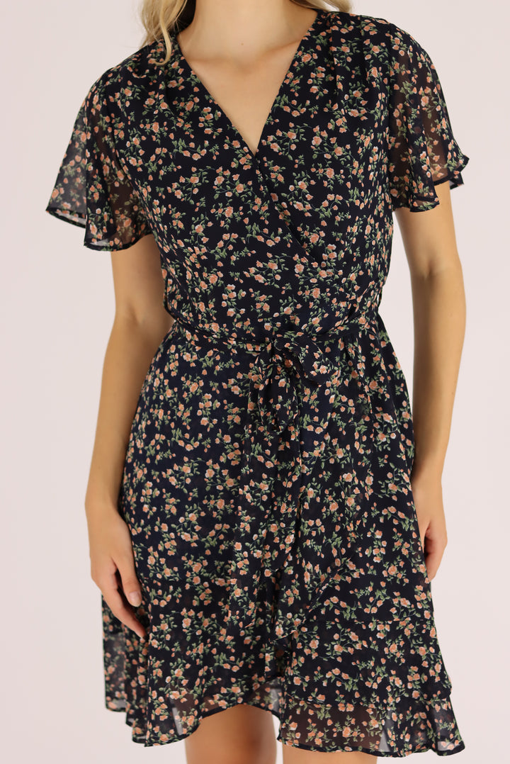 Maneya Dress In Blue
