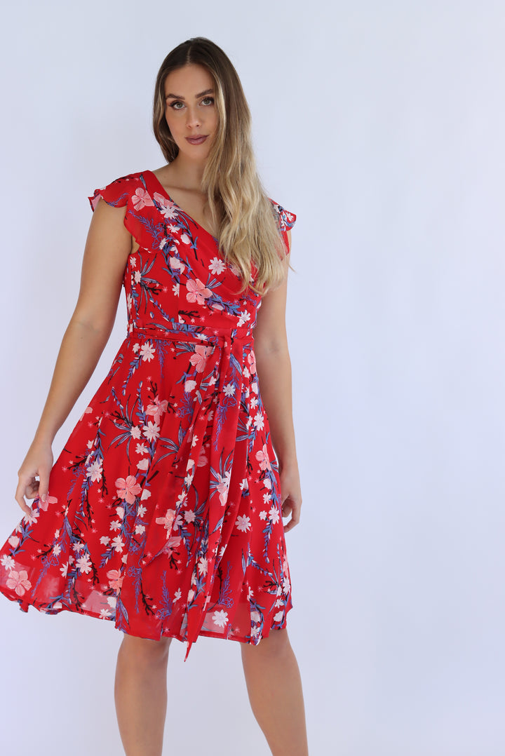 Ruby Chiffon Dress