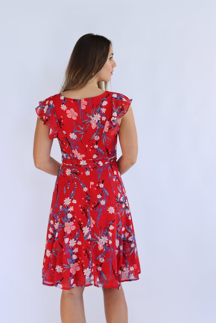 Ruby Chiffon Dress
