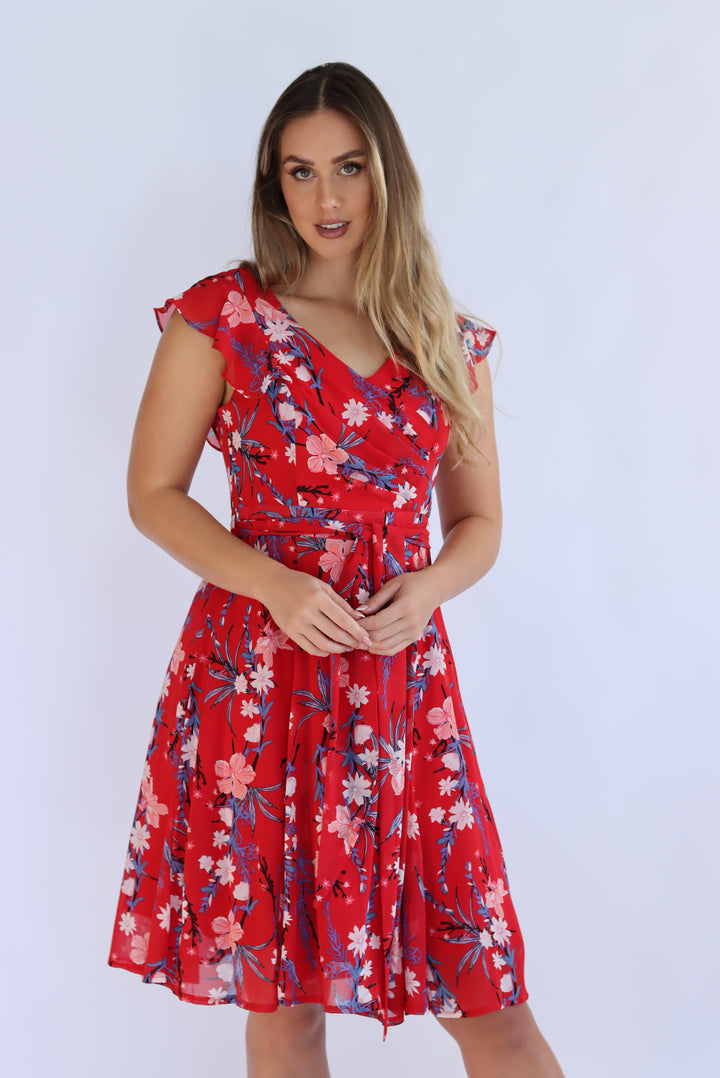 Ruby Chiffon Dress