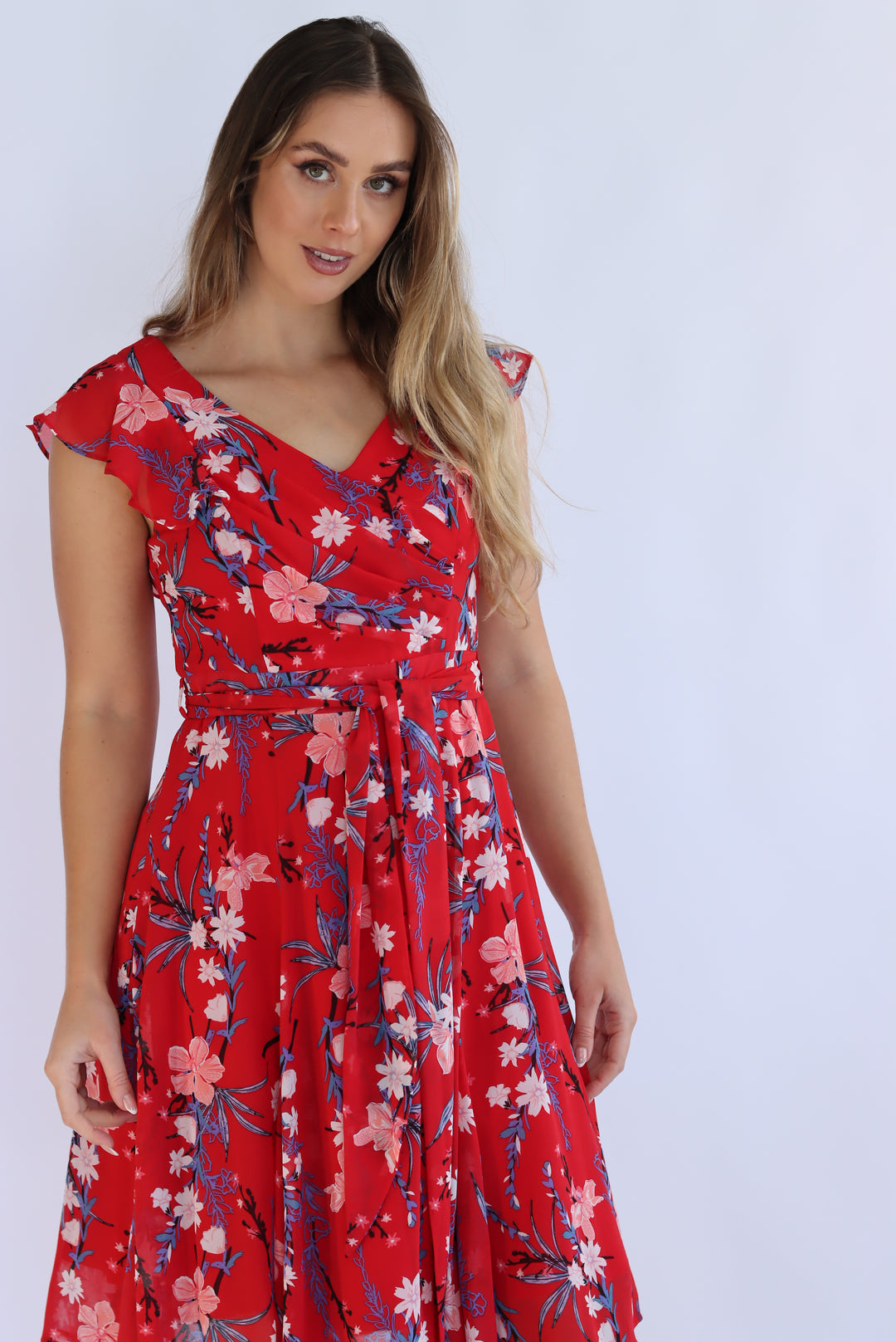 Ruby Chiffon Dress