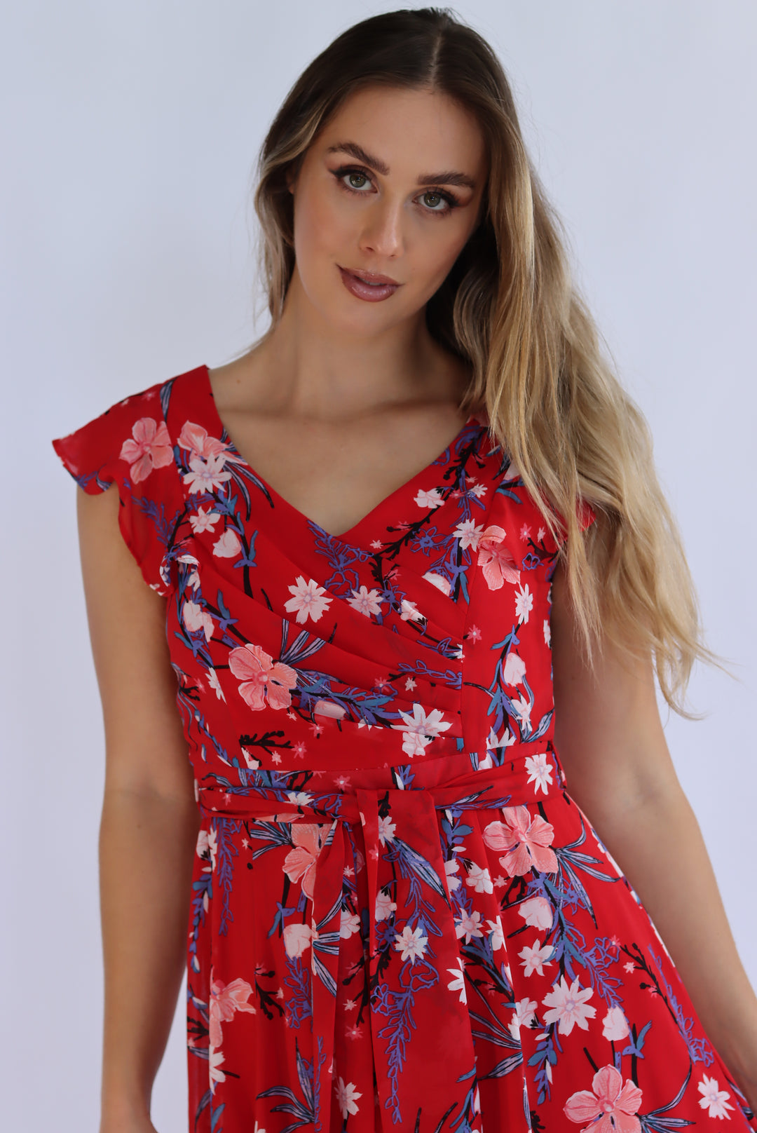 Ruby Chiffon Dress