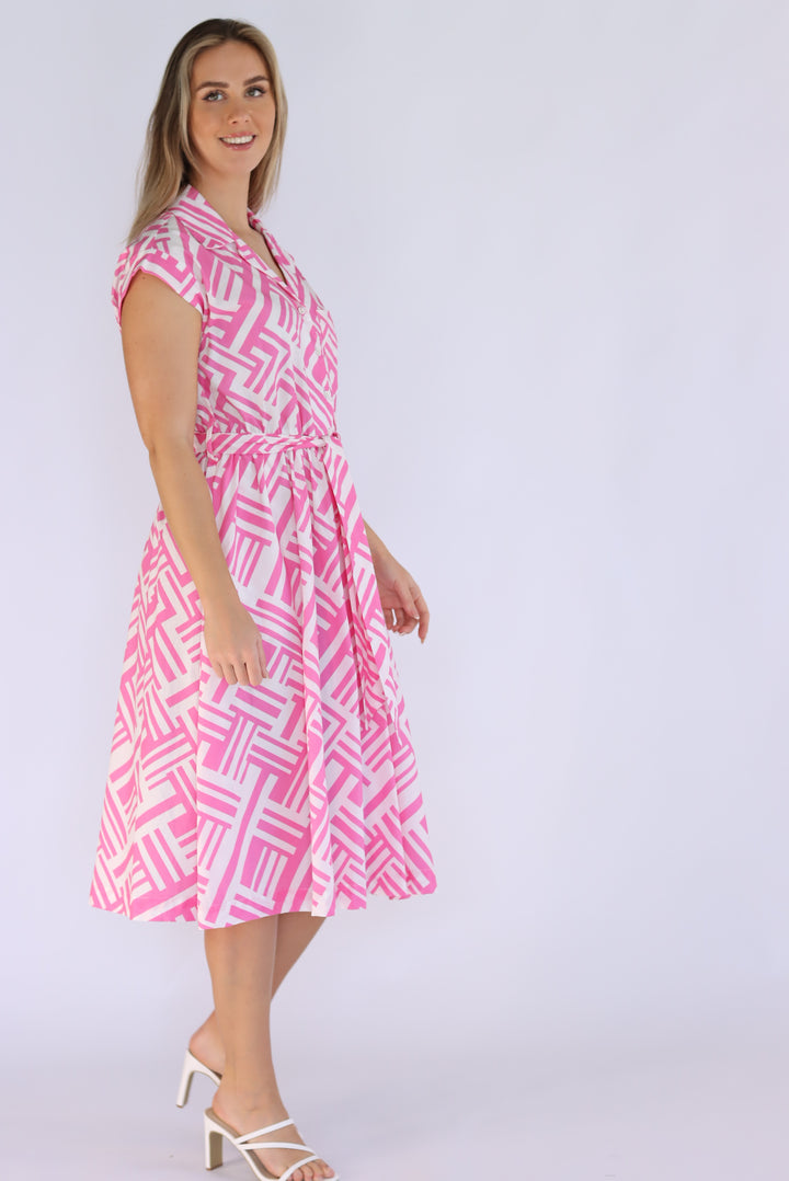 pink summer dress