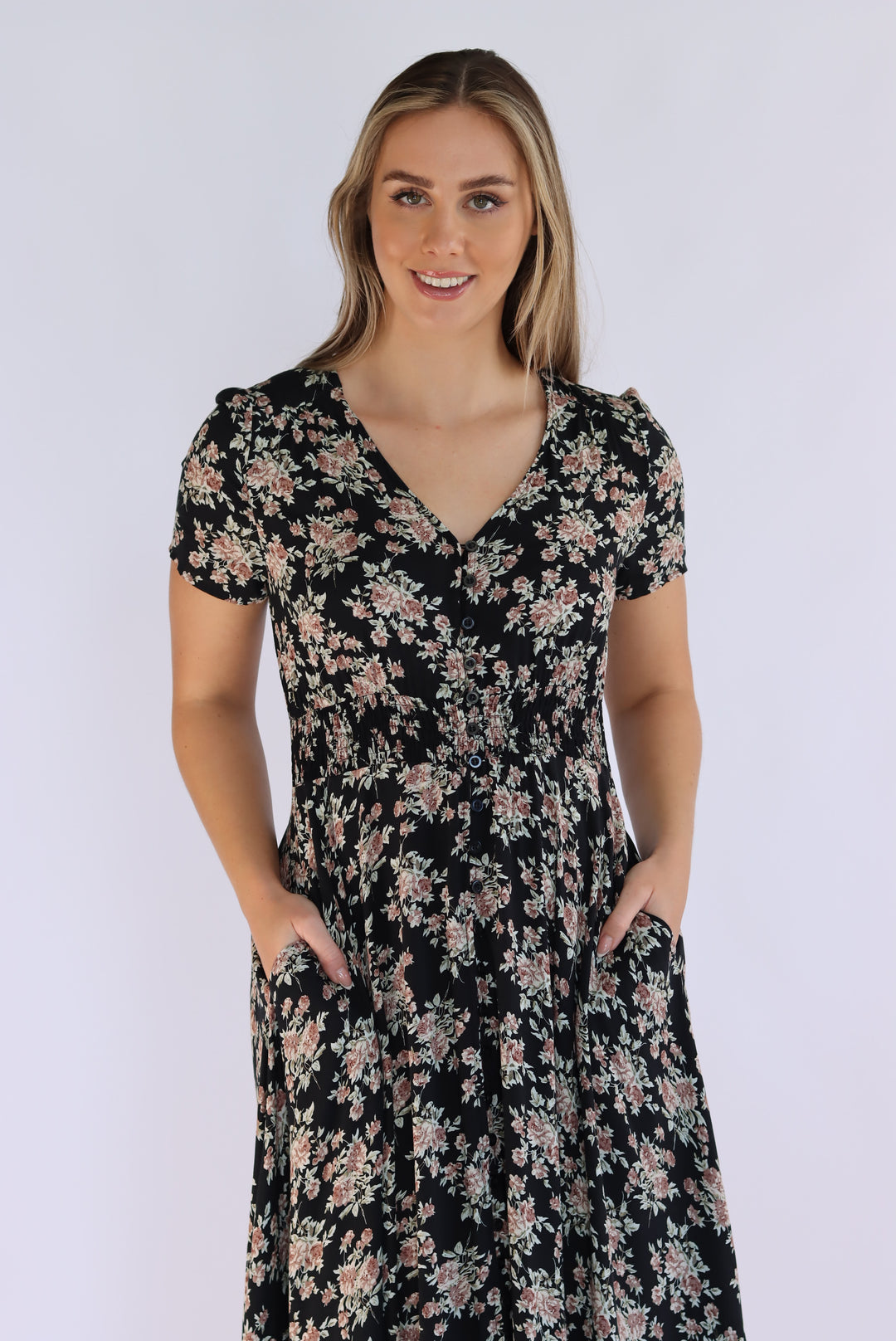 Evelyn Floral Maxi Dress