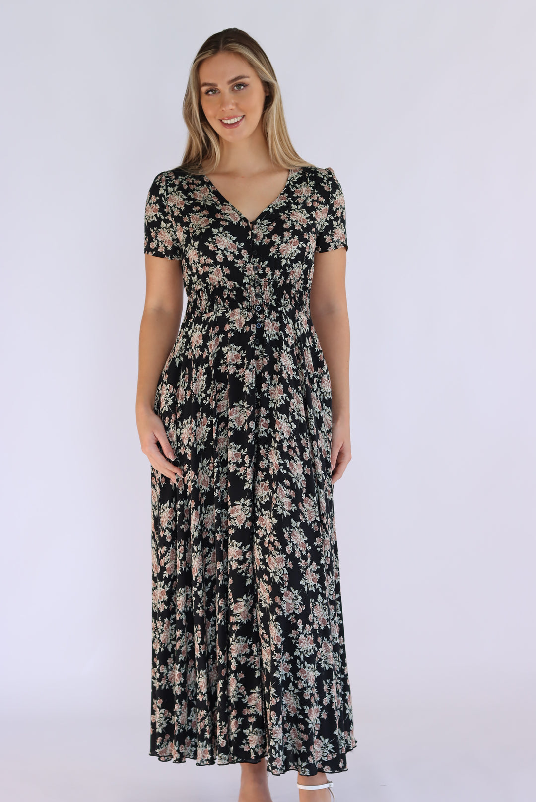 Evelyn Floral Maxi Dress