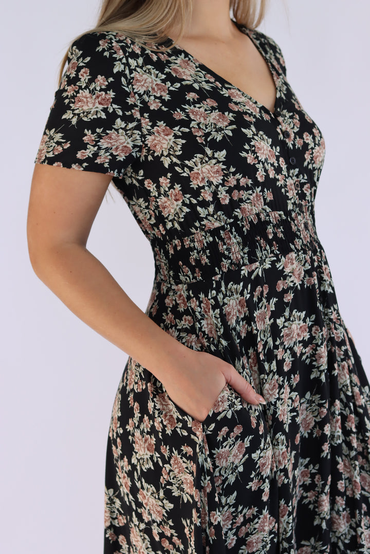 Evelyn Floral Maxi Dress