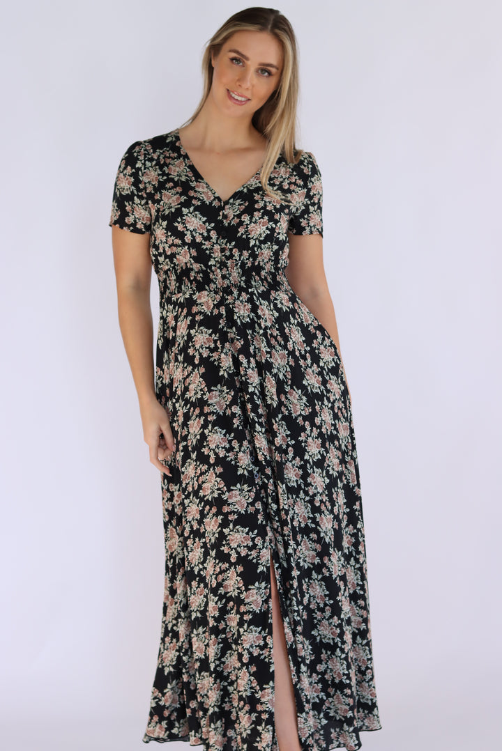 Evelyn Floral Maxi Dress