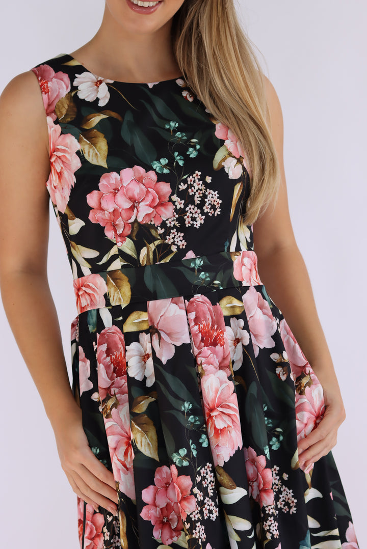 Kelly Floral Pleated Dress