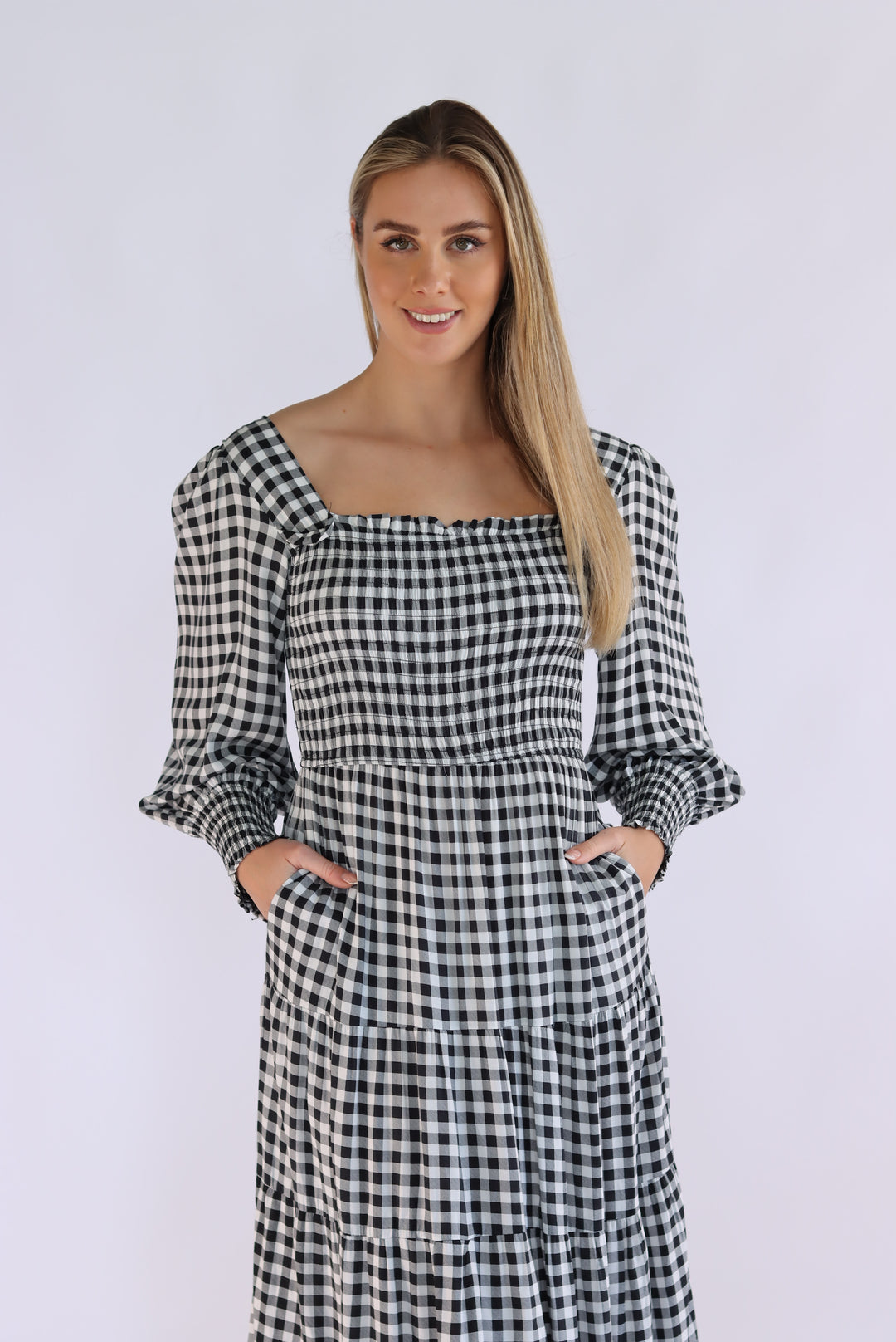 Always Gingham Maxi Dress