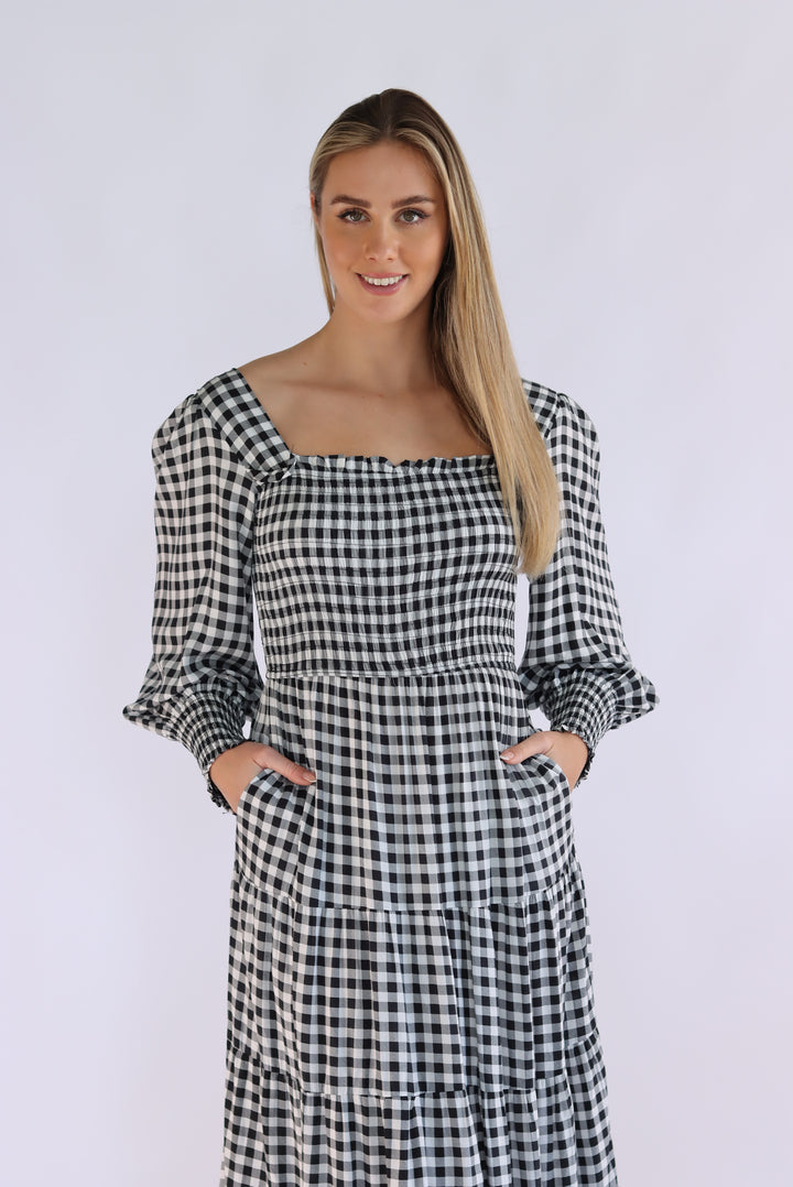 Always Gingham Maxi Dress
