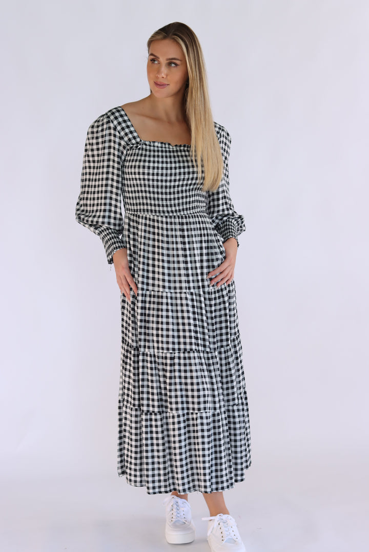 Always Gingham Maxi Dress
