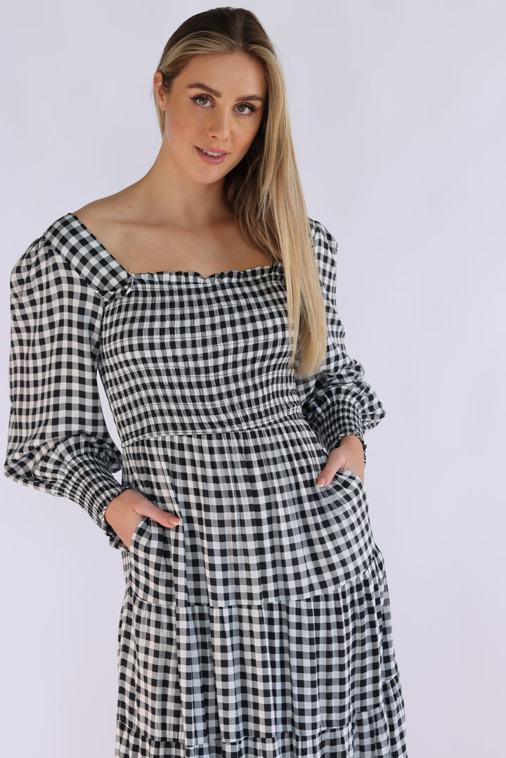 Always Gingham Maxi Dress