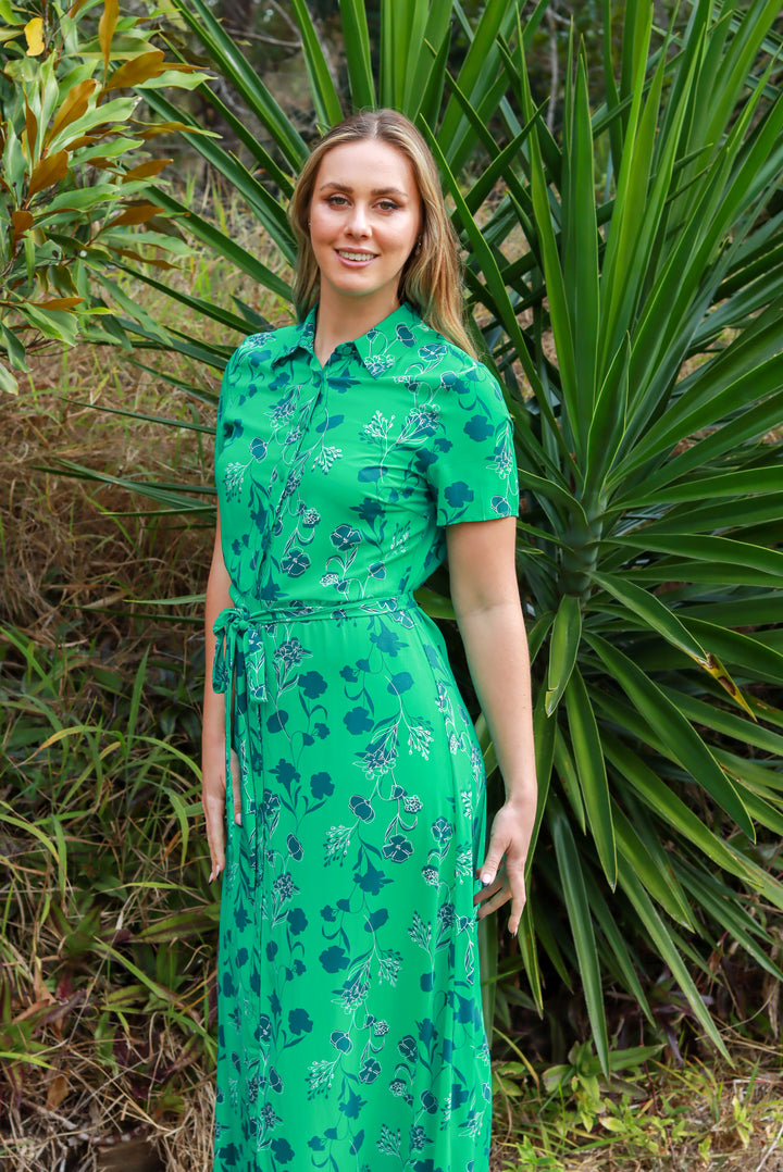 Trinity Maxi Dress In Green