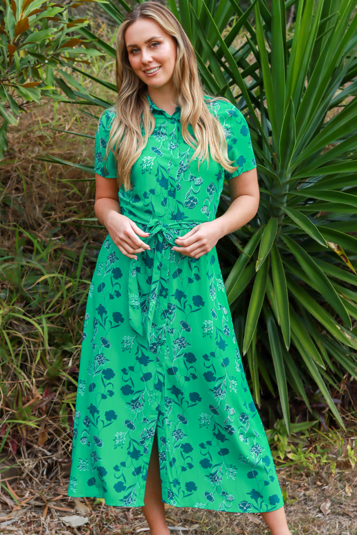 Trinity Maxi Dress In Green