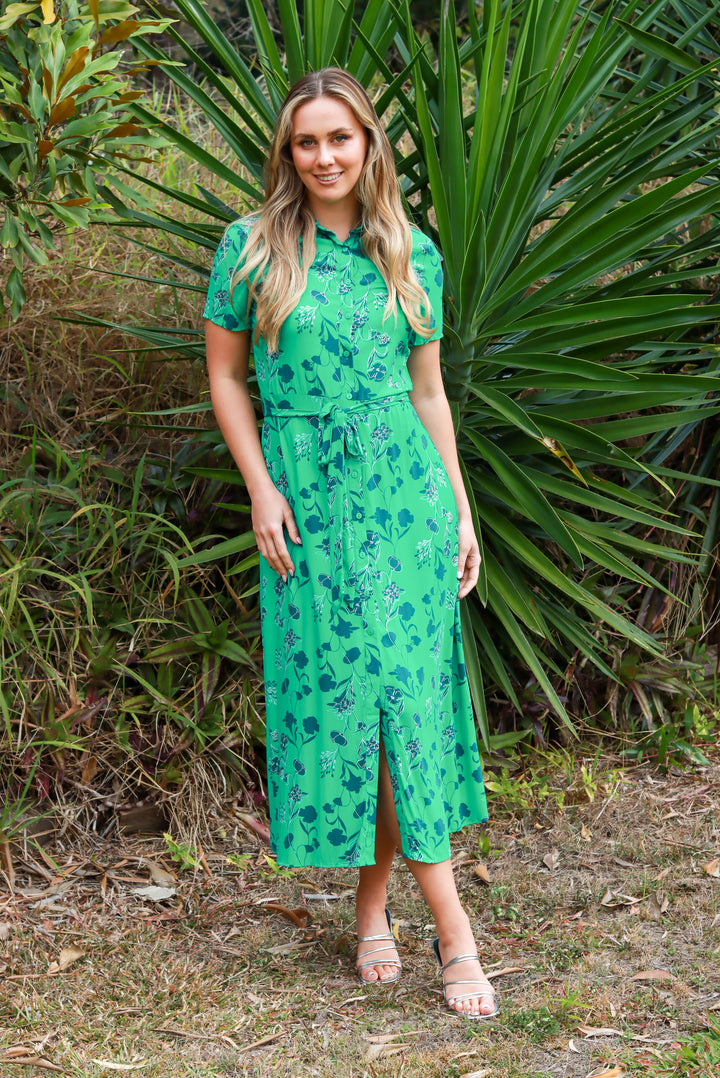 Trinity Maxi Dress In Green
