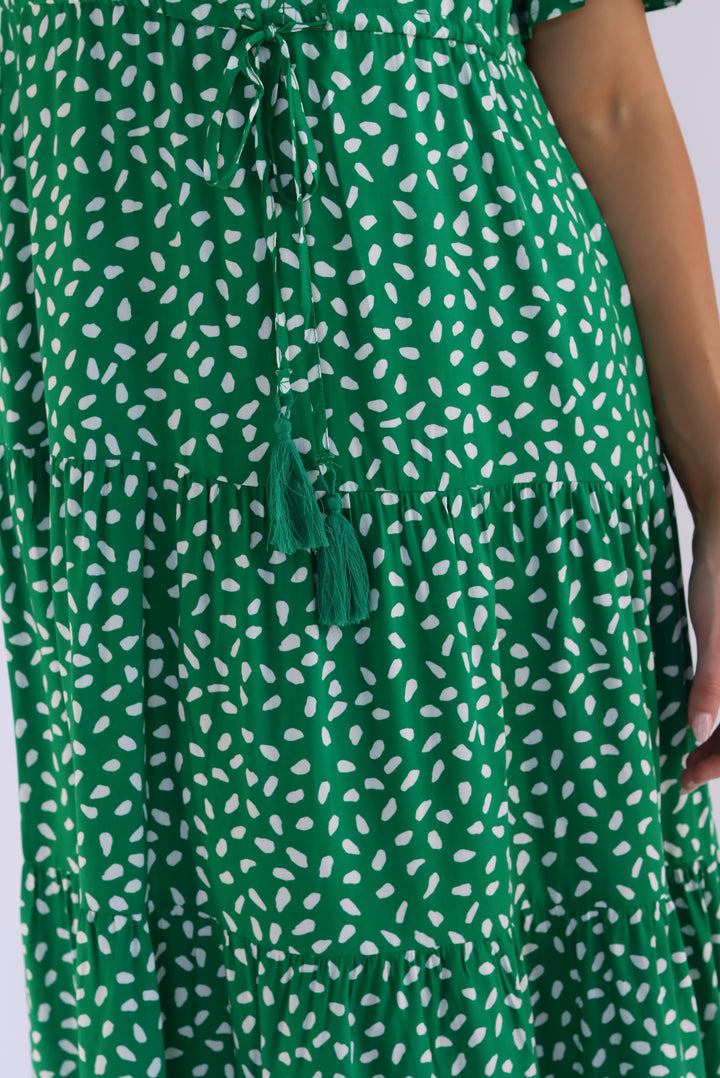 Dina Midi Dress In Green