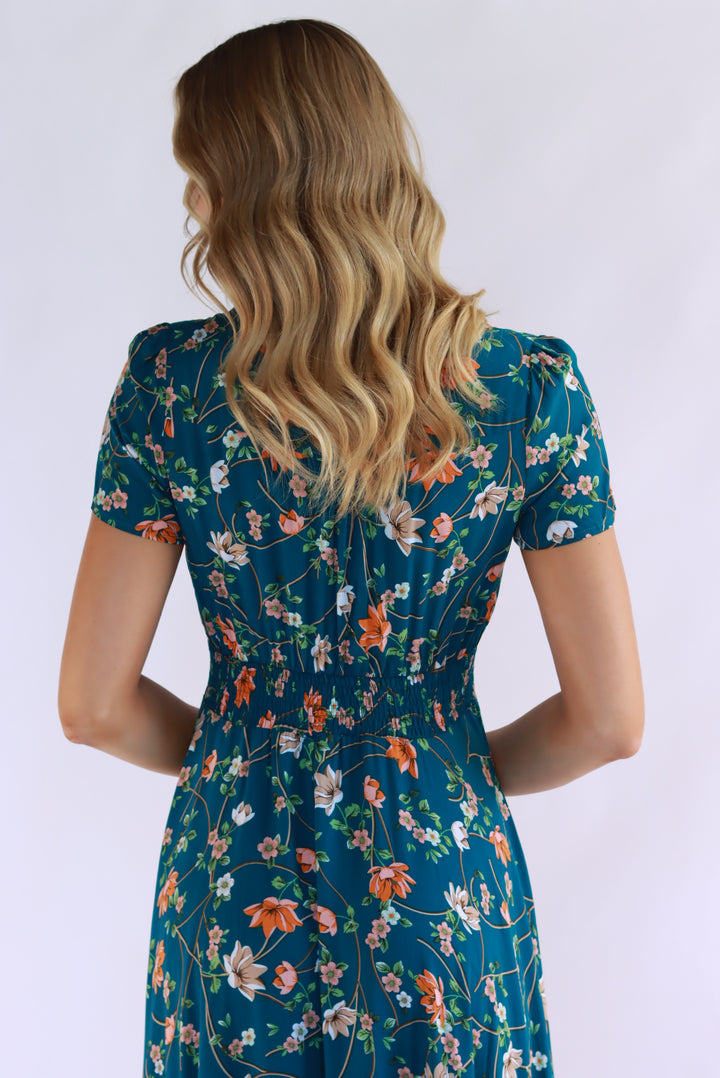 Taquilla Maxi Dress In Teal