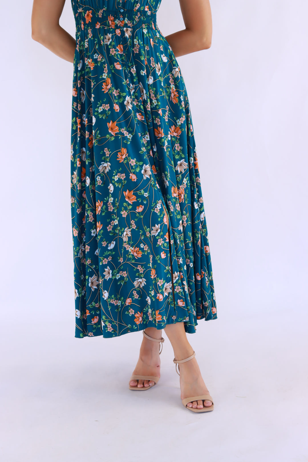 Taquilla Maxi Dress In Teal