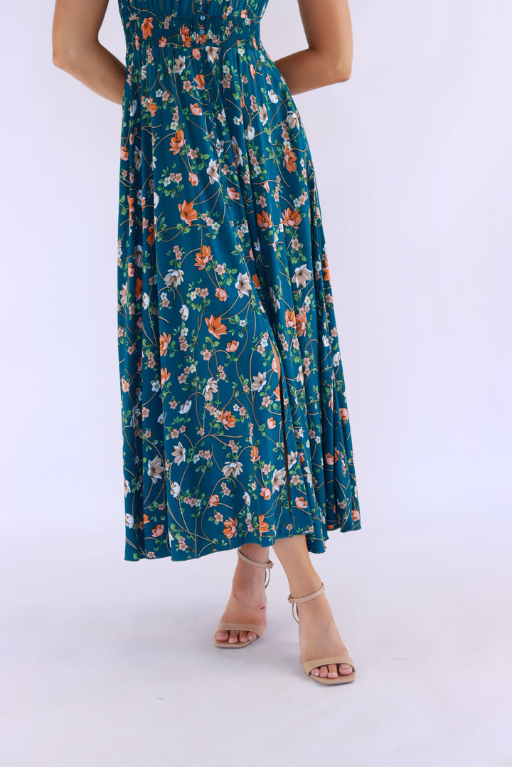 Taquilla Maxi Dress In Teal