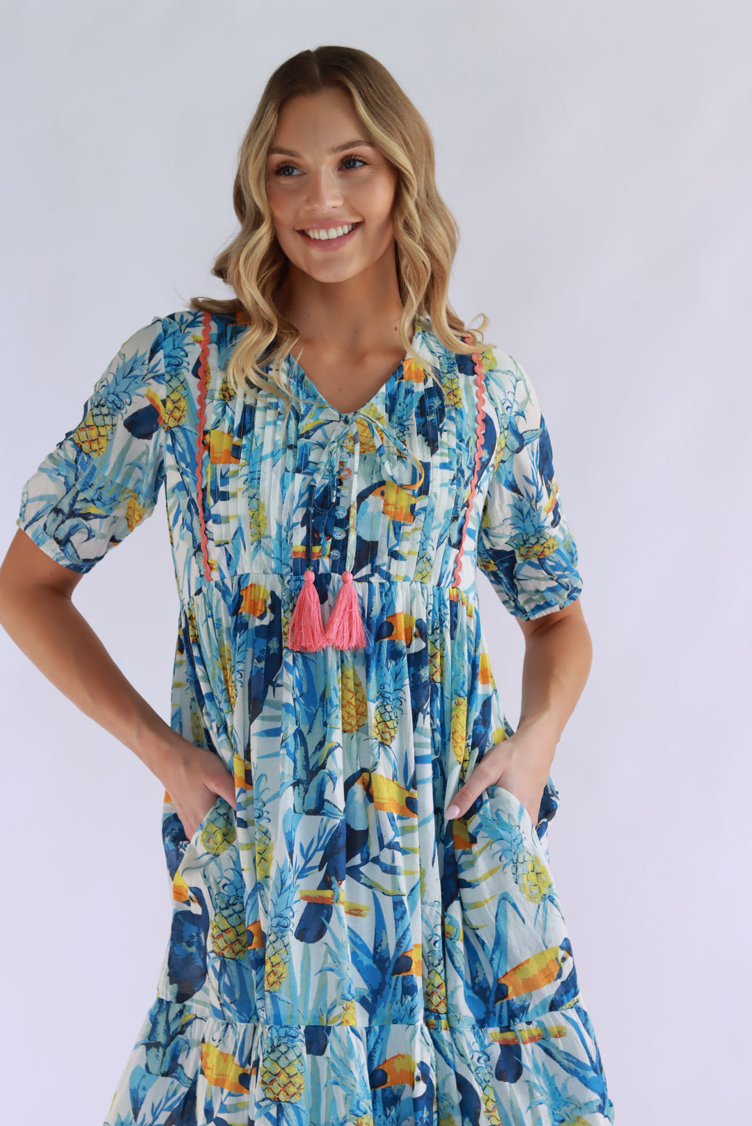 Kamiya Dress In Blue