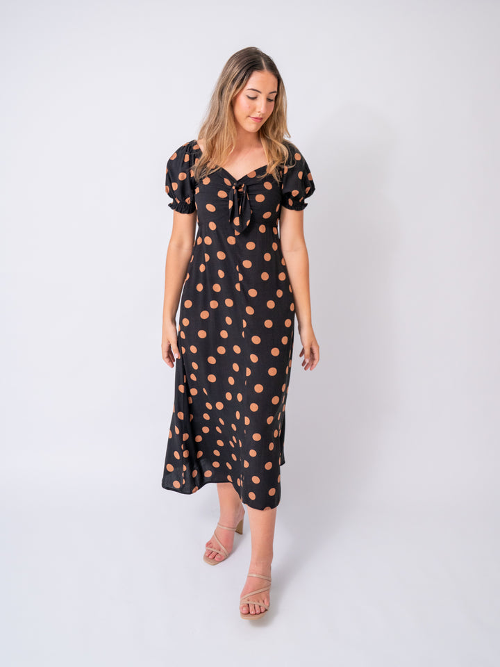 Georgia Polka Dot Midi Dress