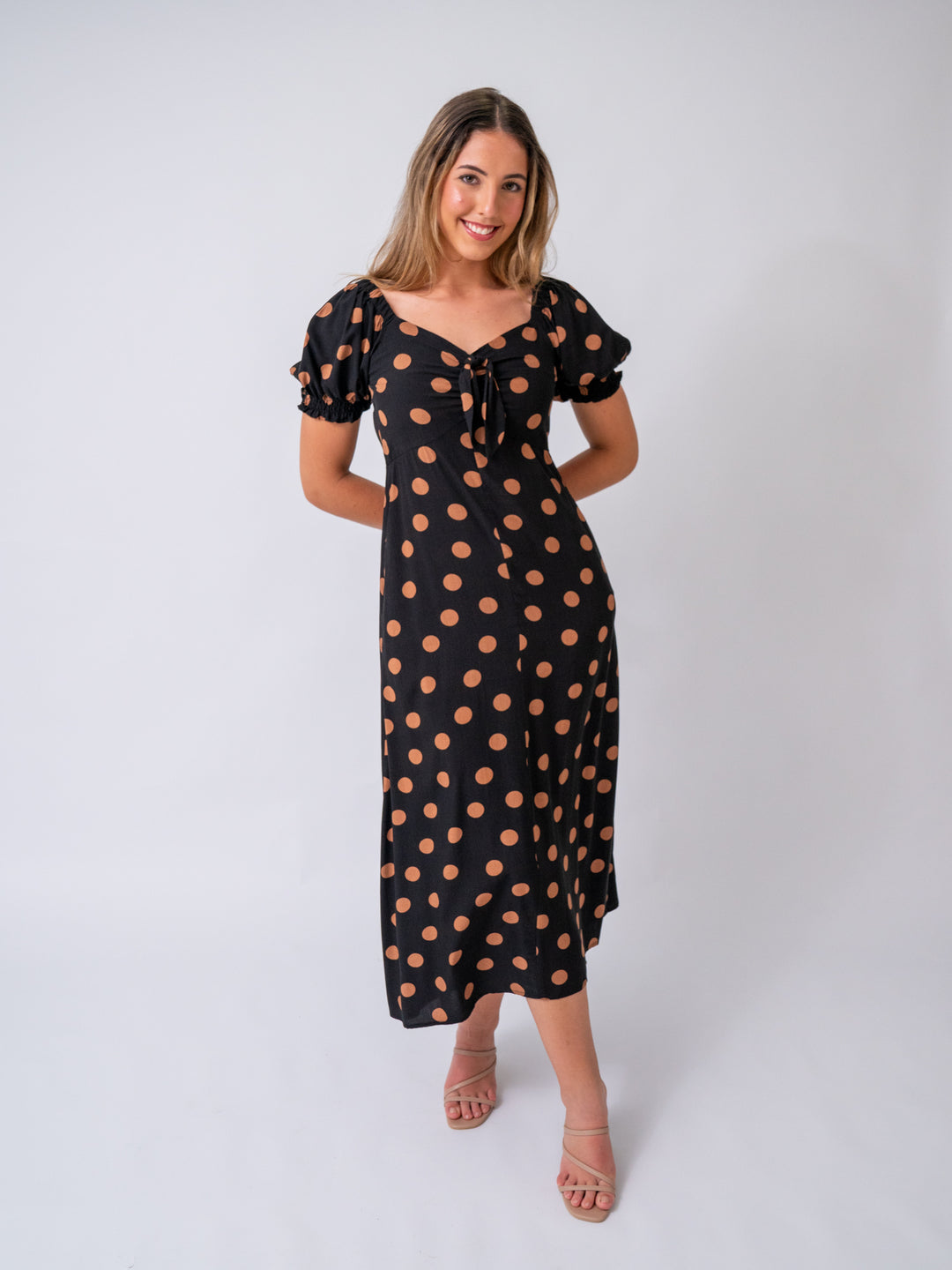 Georgia Polka Dot Midi Dress
