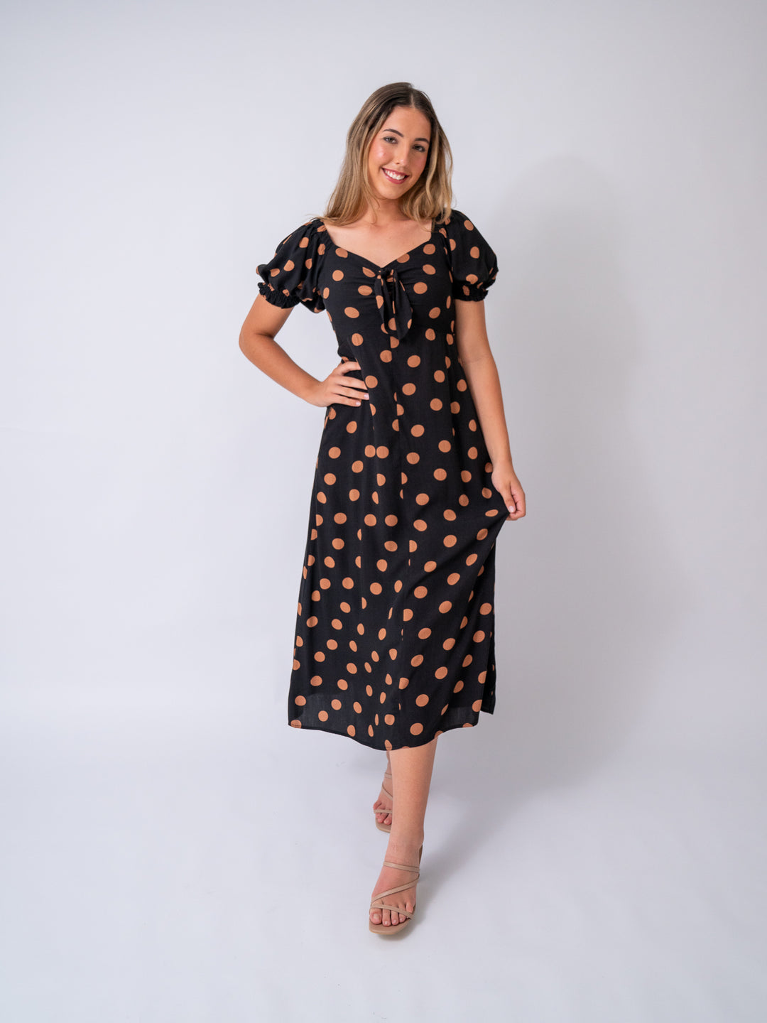 Georgia Polka Dot Midi Dress