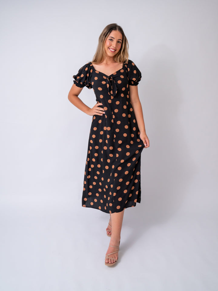 Georgia Polka Dot Midi Dress