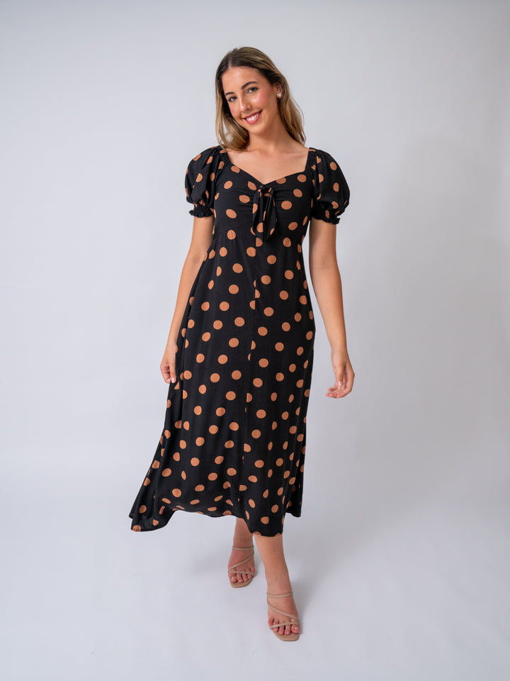 Georgia Polka Dot Midi Dress