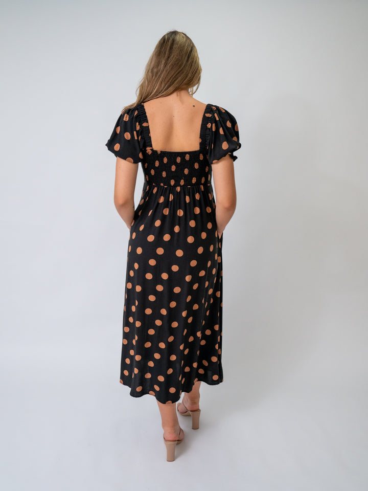Georgia Polka Dot Midi Dress