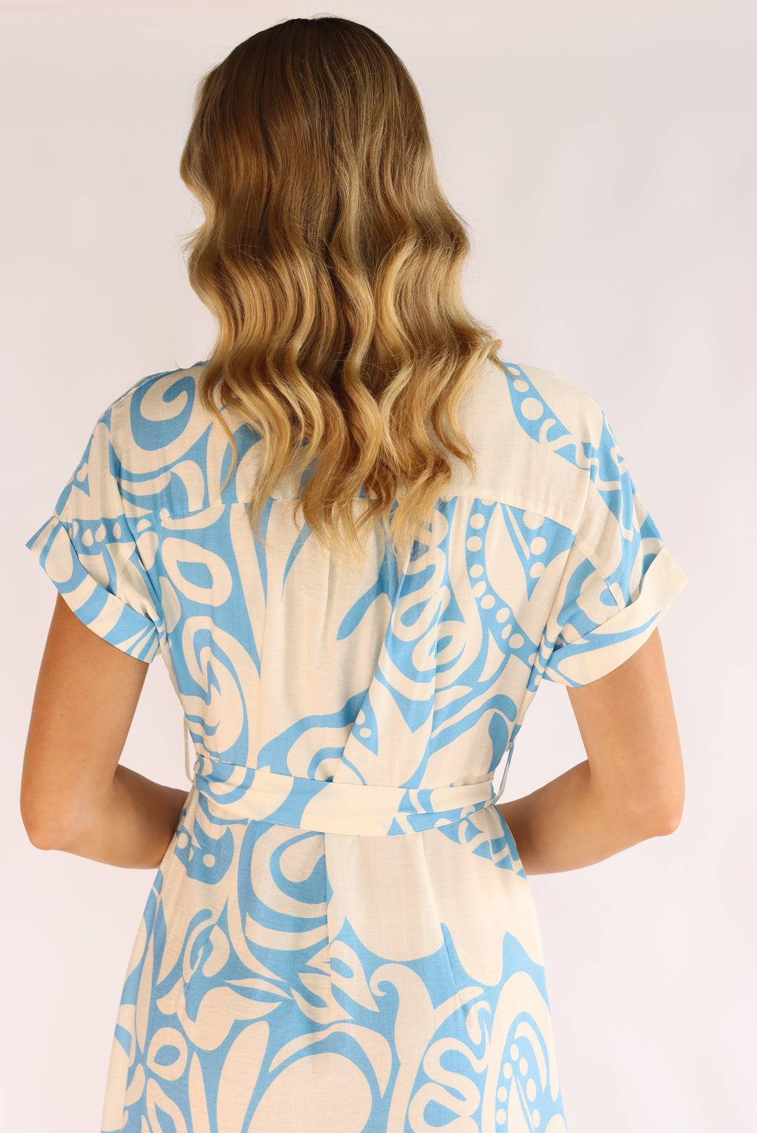 Tarasha Blue Midi Dress