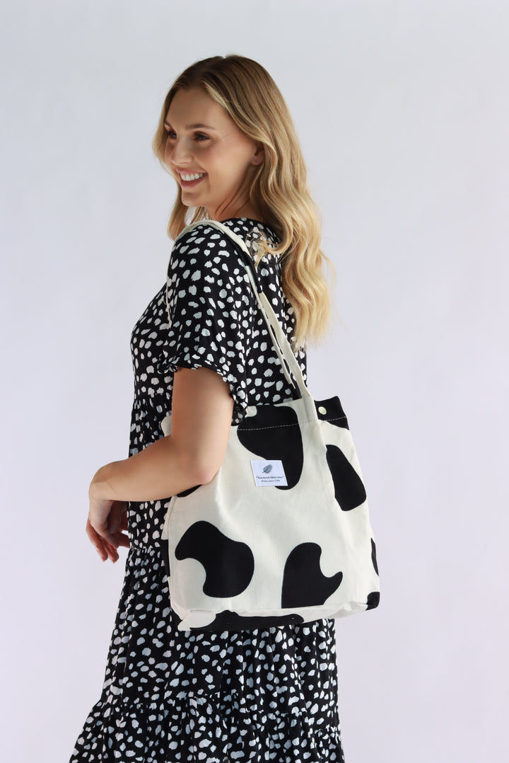 Tully Leopard Print Dress In Black
