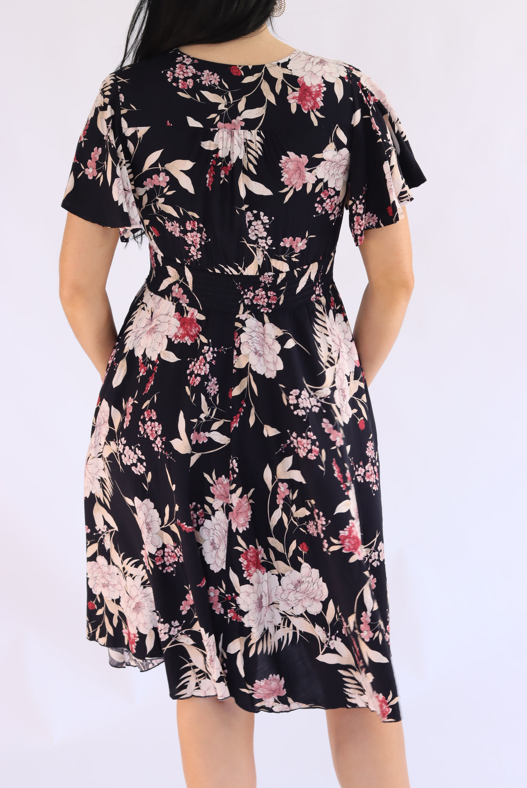 Floreena Navy Floral Dress