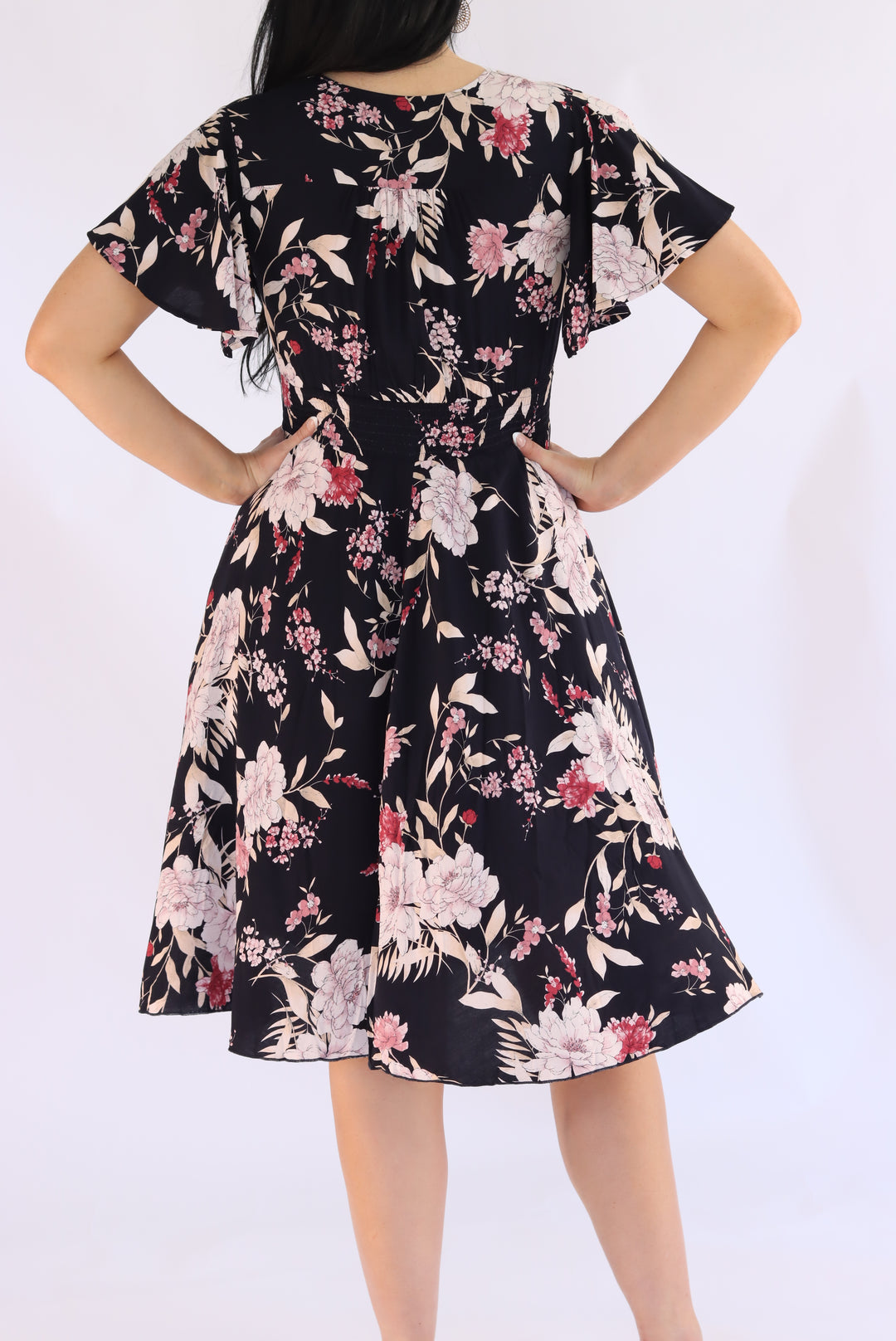 Floreena Navy Floral Dress
