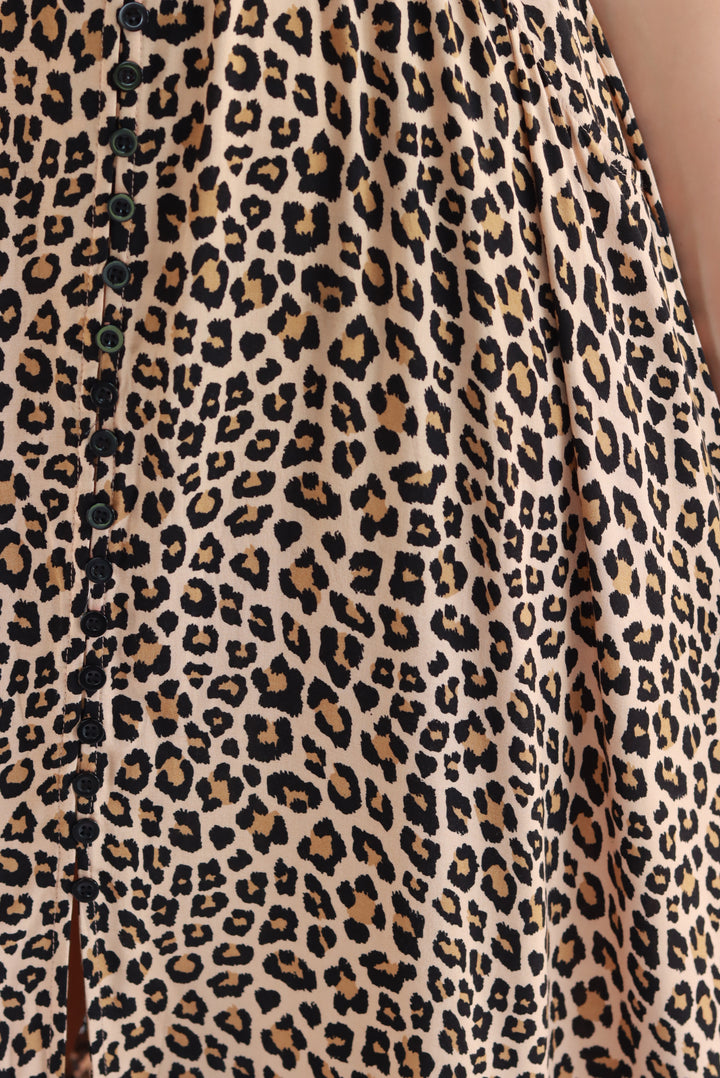 Leela Leopard Maxi Dress