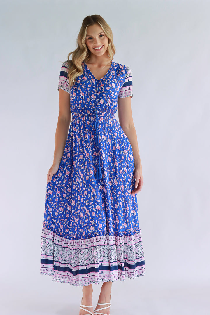 Clara Floral Boho Maxi Dress