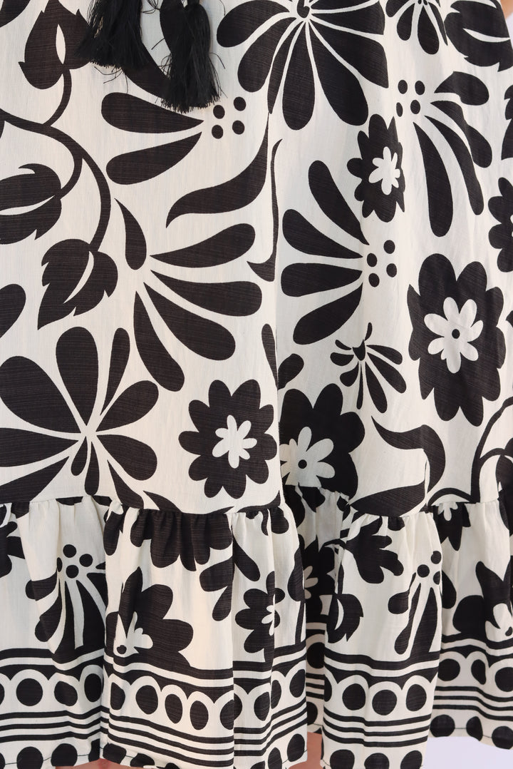 Ivy Border Print Dress