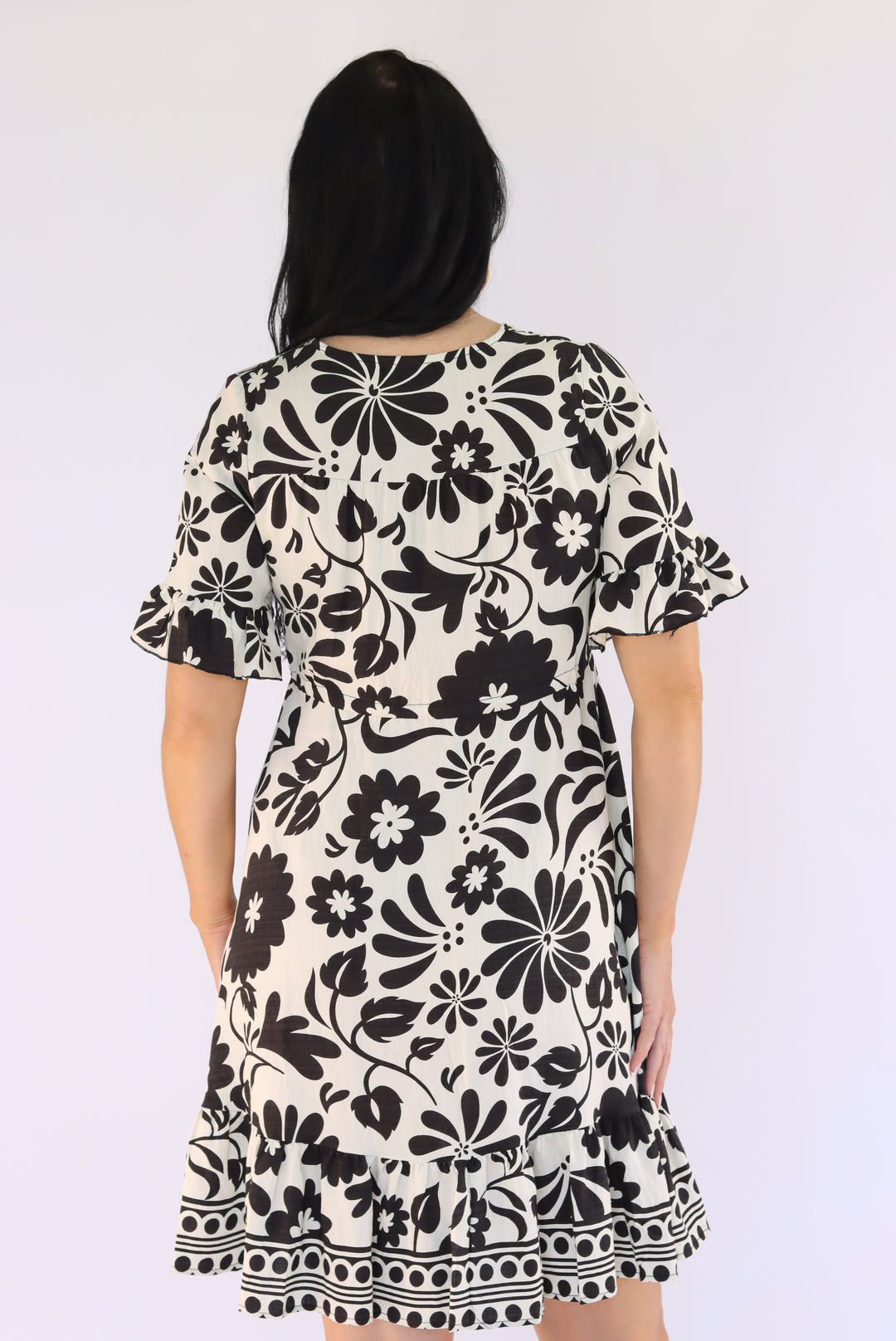 Ivy Border Print Dress