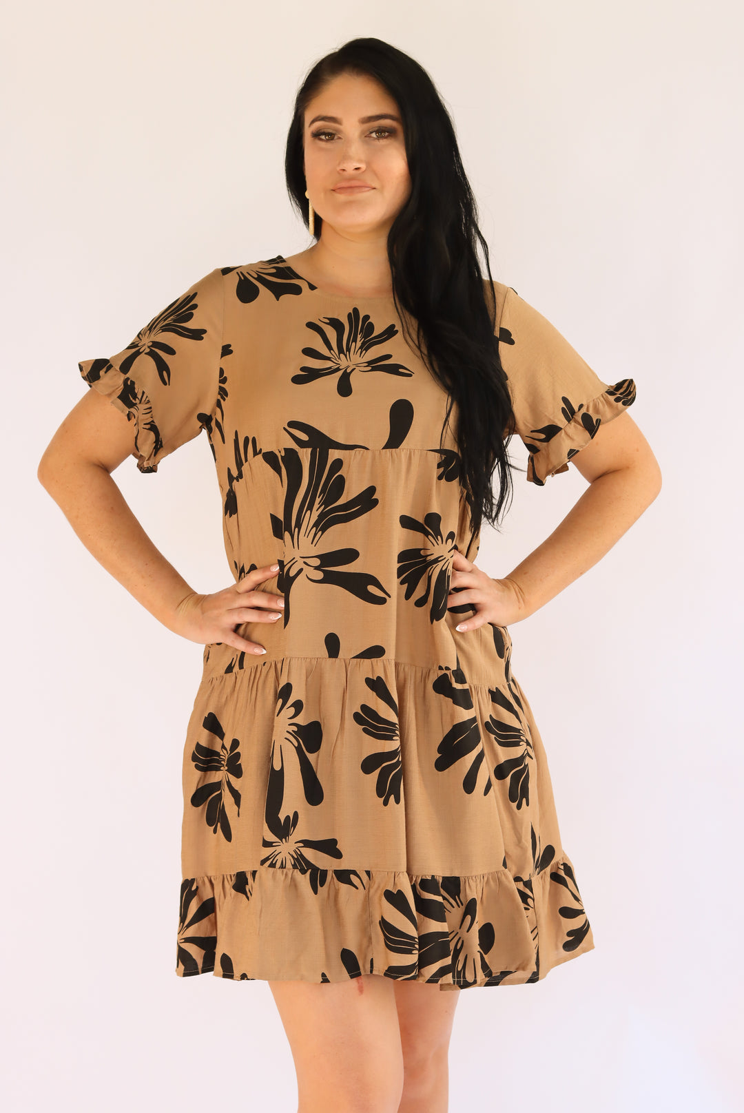 Willow Brown Babydoll Dress