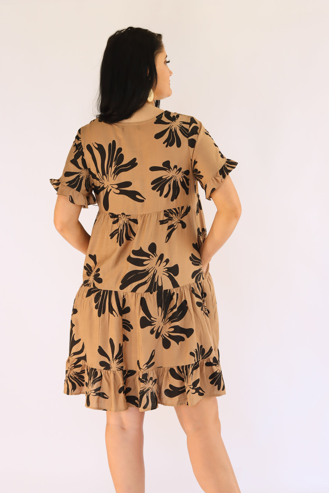 Willow Brown Babydoll Dress